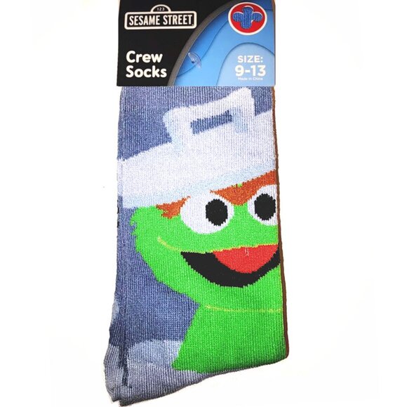 *3/$15* Men's Oscar the Grouch Sesame Steet Socks - Picture 1 of 2
